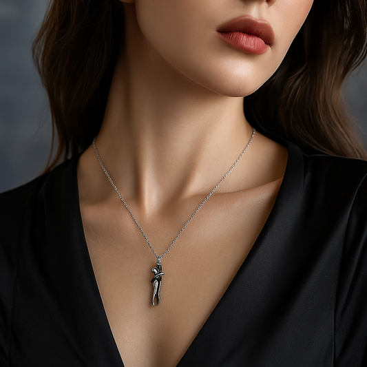 Love Hug Unisex Necklace – Clavicle Chain with Embracing Heart Pendant